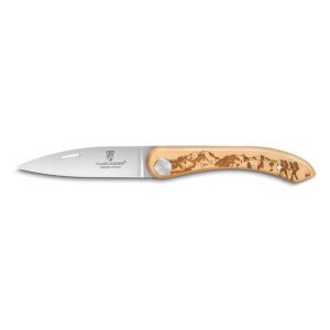 Couteau Capucin buis gravure rando Claude Dozorme