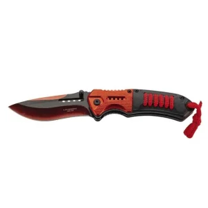 Couteau Herbertz abs noir, alu rouge